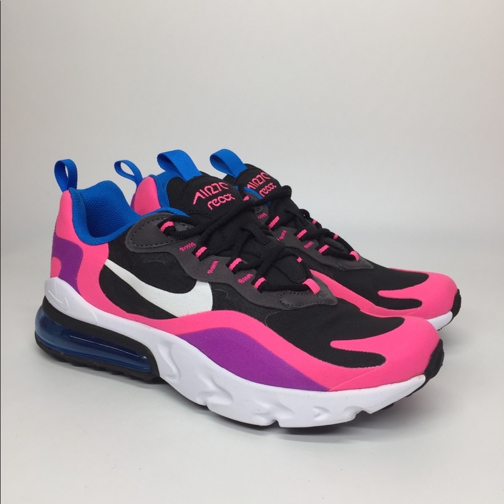 girls youth Nike Air Max 270 React Shoes - Picture 1 of 7